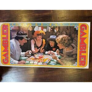Vintage 1970s Parker Brothers Gambler Board Game Complete Casino Dice Poker Game